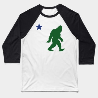 Old Maine Flag with Big  Foot Baseball T-Shirt